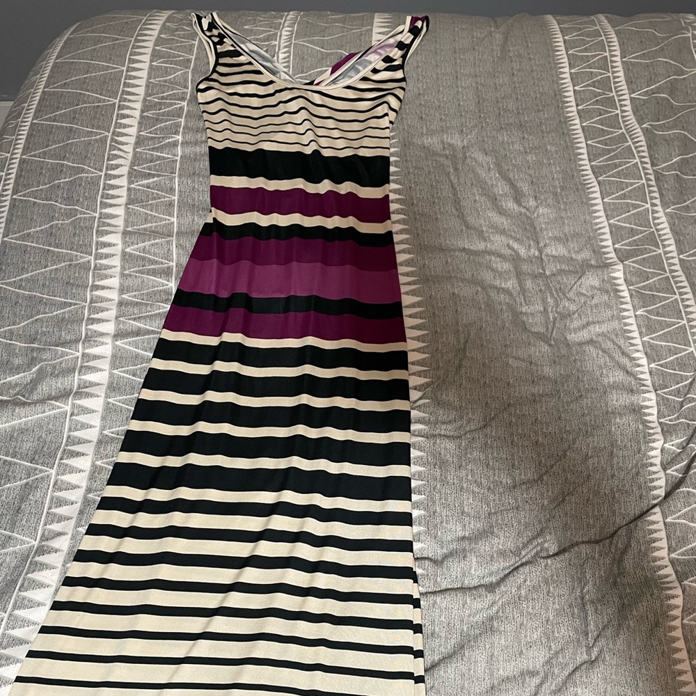 Striped max dress